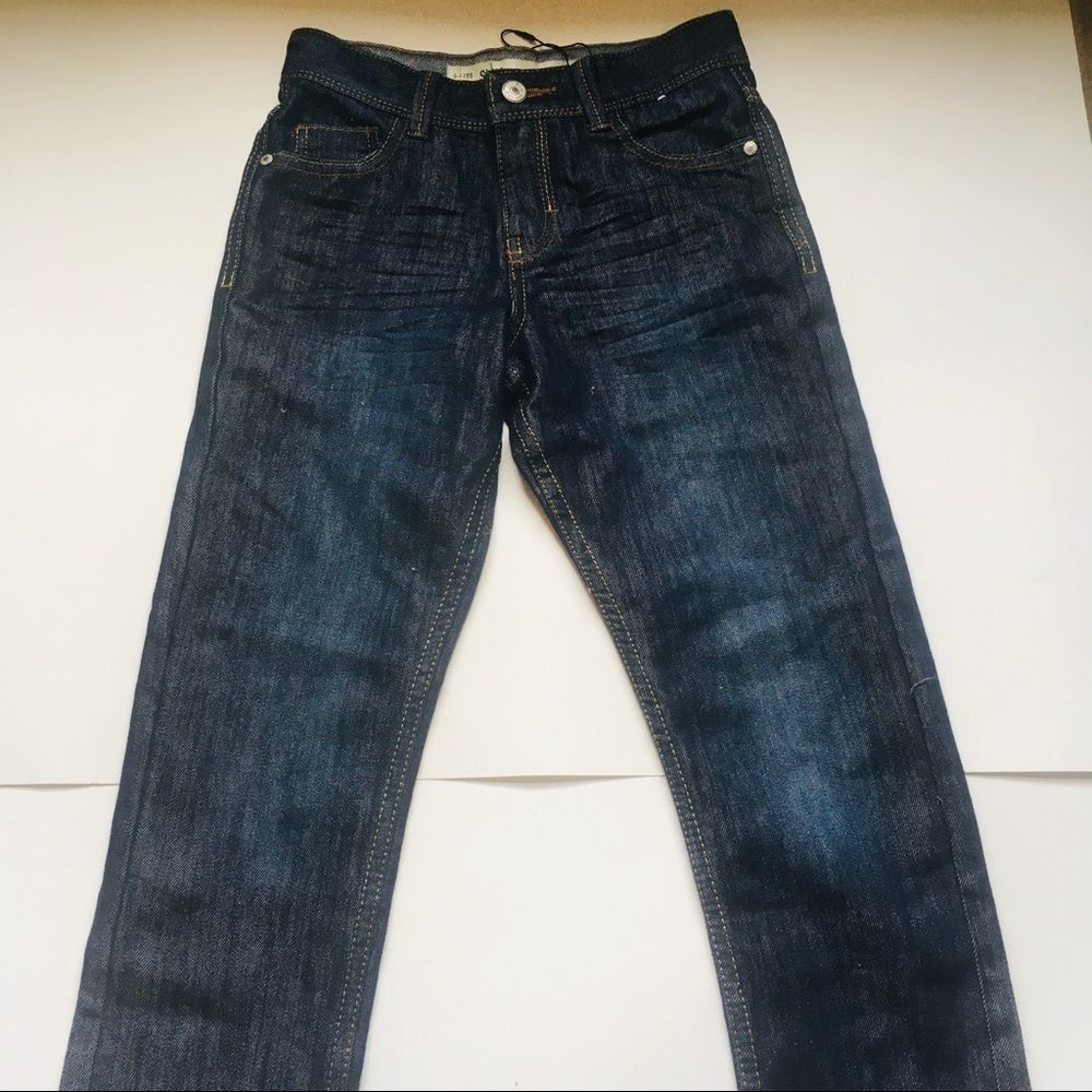 Denim Co. dark denim slim jeans. 8-9 yrs old.